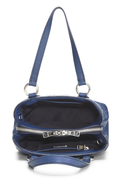 Miu Miu, Pre-Loved Blue Calfskin Convertible Tote, Blue