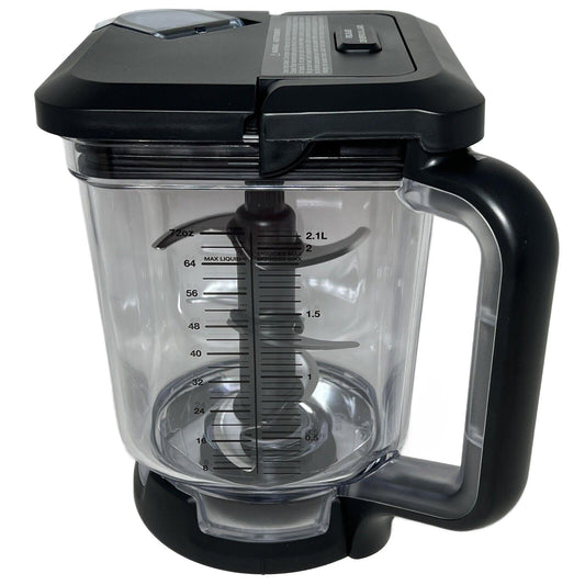 Ninja 72oz Pitcher with Blade Locking Lid Kit for AMZ012BL NN210 NN210C NN210Q Compact 4-in1 Blender System
