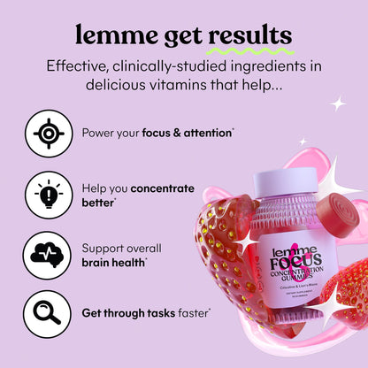 Lemme Burn, Debloat & Focus Bundle - Metabolism & Fat Burning Capsules + Bloating & Gas Relief Capsules + Focus & Brain Health Gummies - Gluten-Free, Non-GMO - 60 ct. Capsules & 50 ct. Gummies