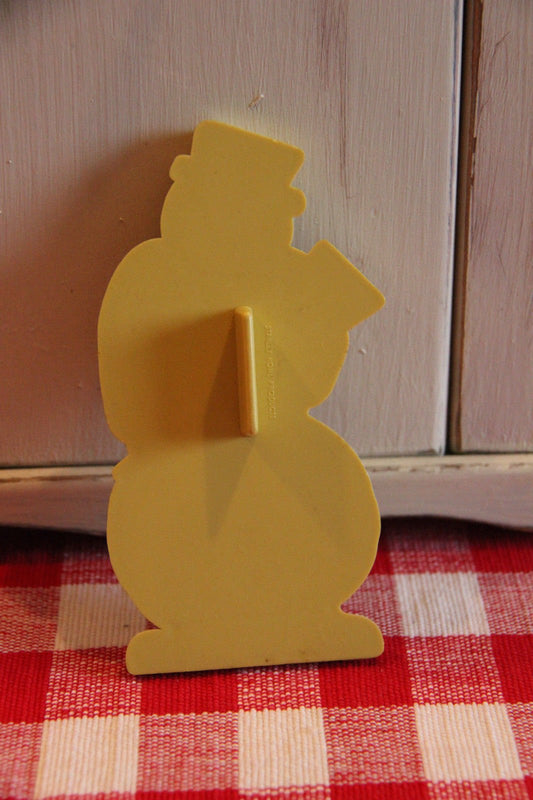 Vintage Stanley Home Products Snowman Cookie Cutter - Yellow