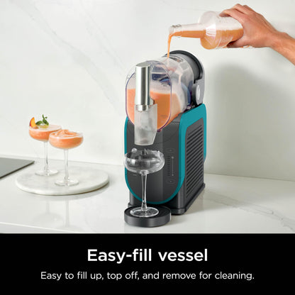 Ninja SLUSHi Professional Frozen Drink Maker with RapidChill Technology, 88 oz. Frozen Drink & Slushie Machine, 2 Preset Programs, Frozen Margaritas, and More, Premium Accents, Teal, FS299
