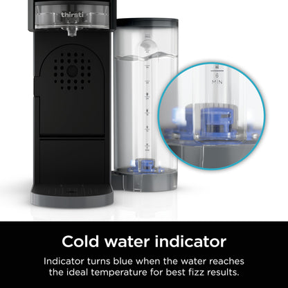 Ninja WCX01WR Thirsti 48oz Removable Water Reservoir, Black. Only Compatible with the Thirsti Drink System WC1001, Clear