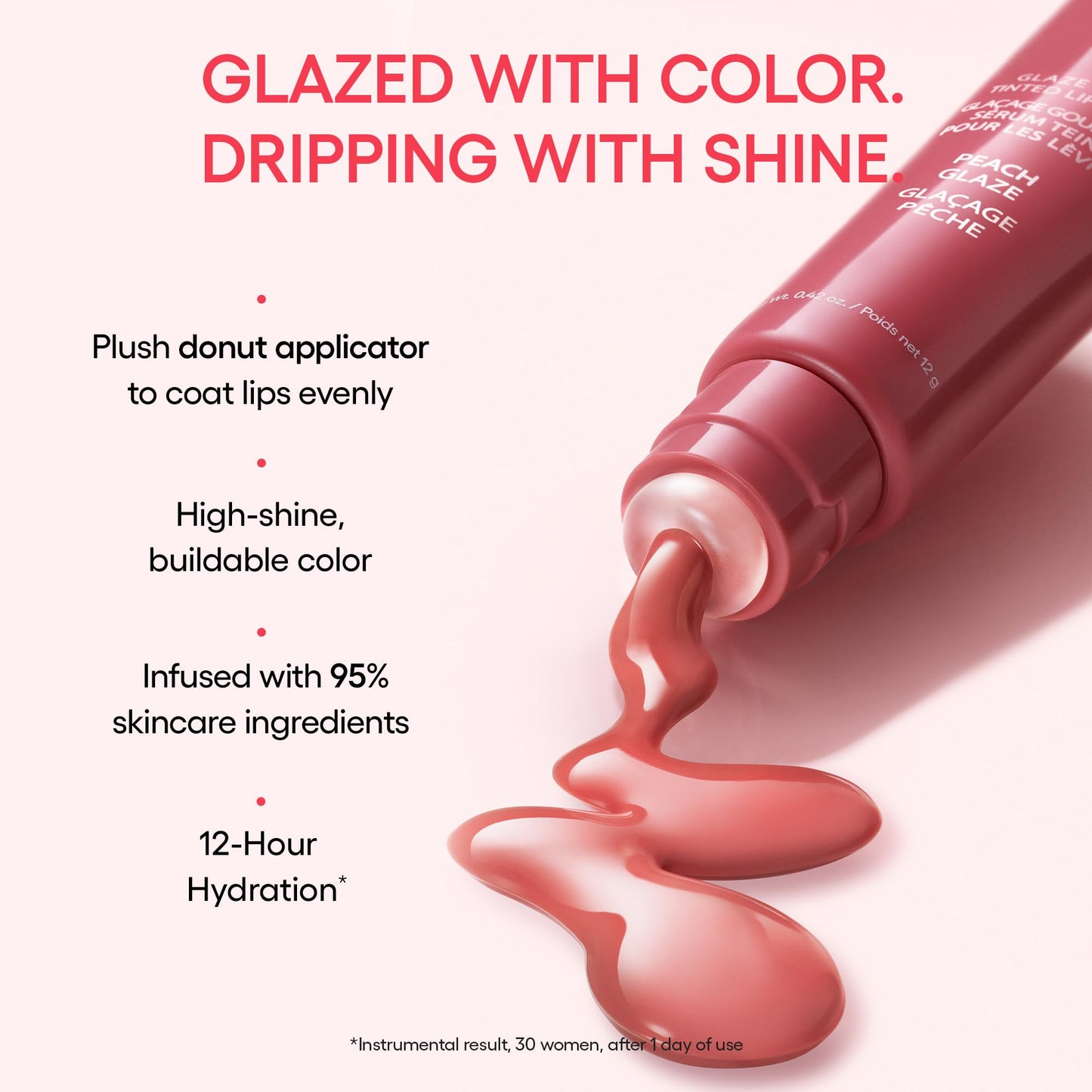 LANEIGE Glaze Craze Tinted Lip Serum, Maple Glaze: Hydrating Lip Serum for Glossy, Nourished Lips with Plumping Polypeptides