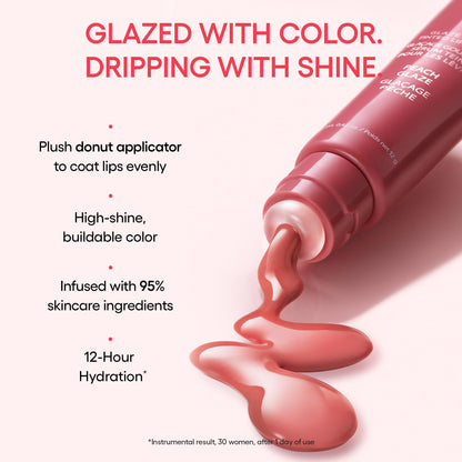 LANEIGE Glaze Craze Tinted Lip Serum, Maple Glaze: Hydrating Lip Serum for Glossy, Nourished Lips with Plumping Polypeptides