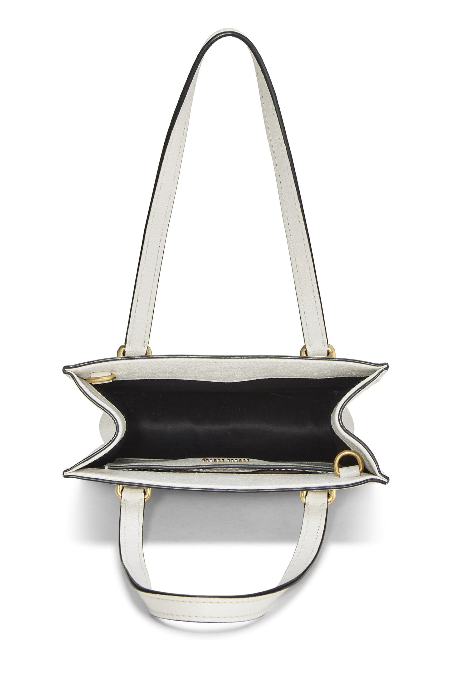Miu Miu, Pre-Loved White Calfskin Handbag Small, White