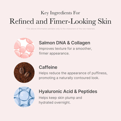 medicube PDRN Overnight Glow Duo: PDRN Caffiene Overnight Wrapping Peel Off Facial Mask and Salmon DNA PDRN Pink Collagen Jelly Gel Mask