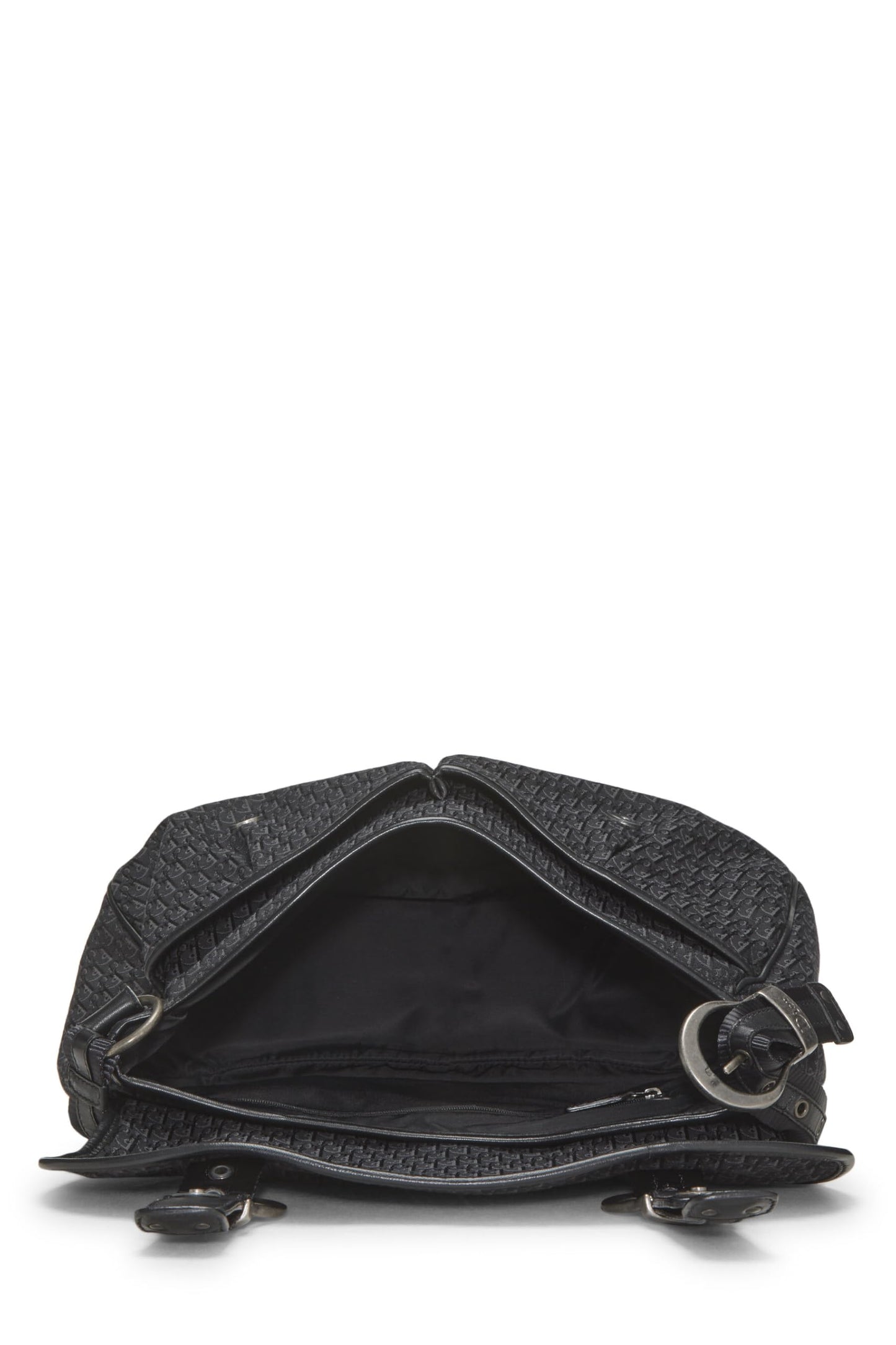 Dior, Pre-Loved Black Trotter Canvas Messenger Bag, Black
