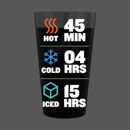 Stanley Adventure Stacking Beer Pint Glass 16oz | Stackable Drinking Cup for Cold Beverages | Dishwasher Safe | Insulated Stainless Steel Tumbler | BPA-Free | Matte Black
