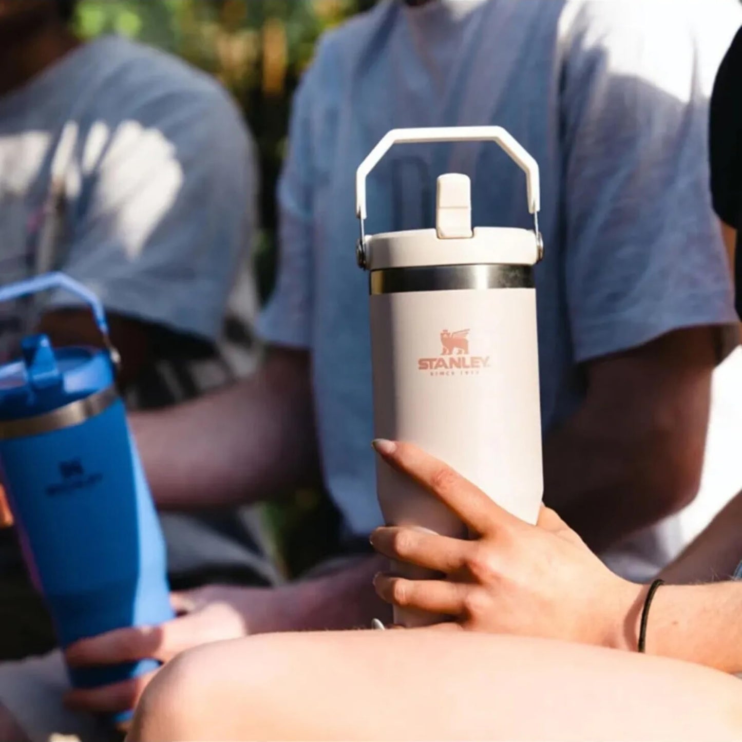 STANLEY IceFlow Flip Straw Water Bottle with Straw 0.89L - Keeps Cold for 12+ Hours - Leakproof - Stainless Steel Water Bottle - BPA-Free Travel Mug - Easy to Carry - Dishwasher Safe