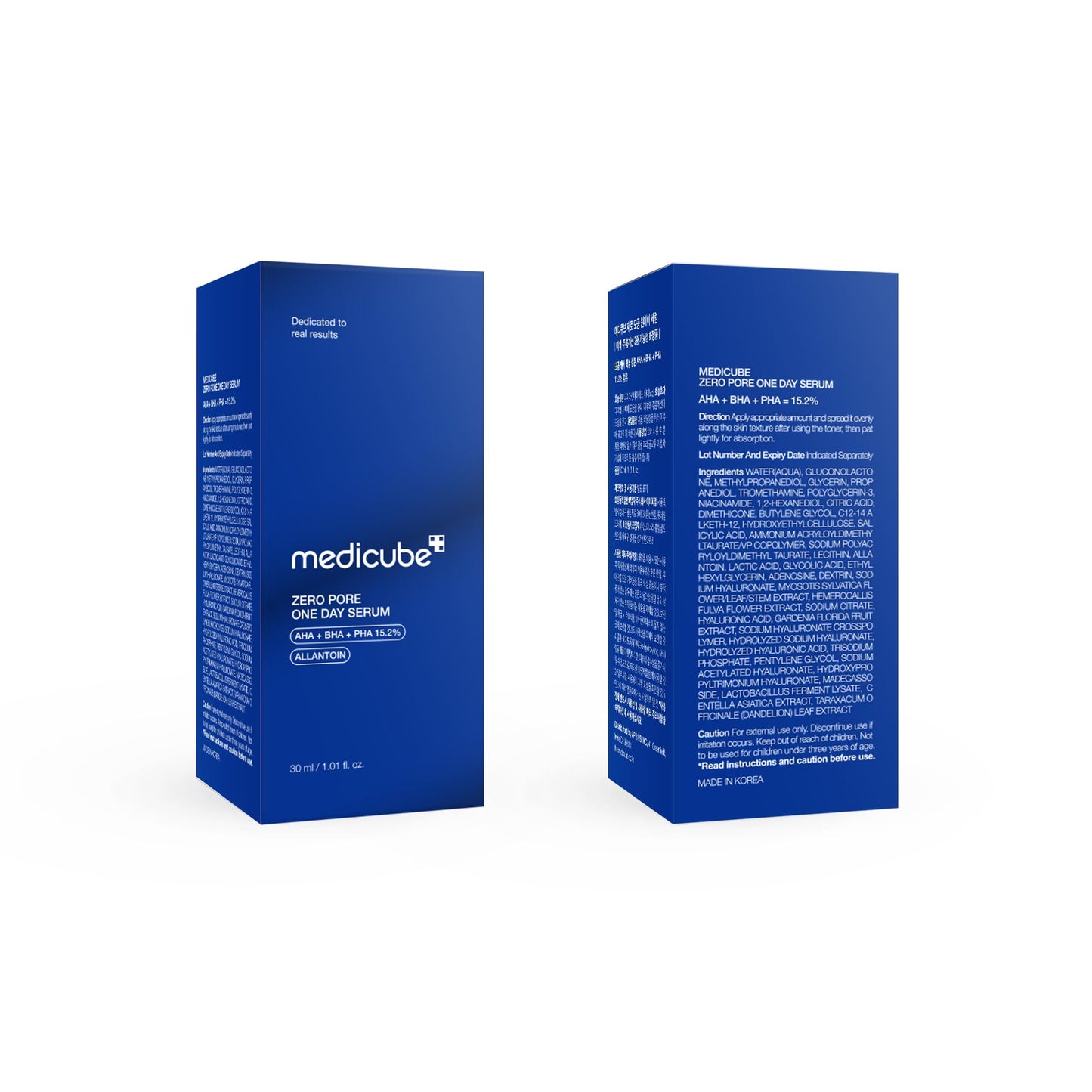 Medicube Zero Pore One-day Serum 1.01 fl.oz - Overnight Resurfacing Serum with Pore Tightening Complex - 15.2% AHA+BHA+PHA & 2% Niacinamide - 10.8% reduction in pore appearance after one day of use