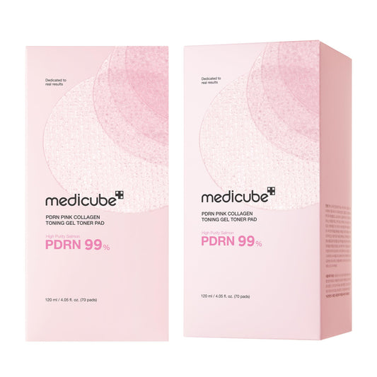 medicube Salmon DNA PDRN Pink Collagen Jelly Pad | Korean Gel Toner Pads with Niacinamide, Madecassoside, Retinol | Soothing, Radiance&Uneven Skin Tone | Korean Skin Care | 70Pads