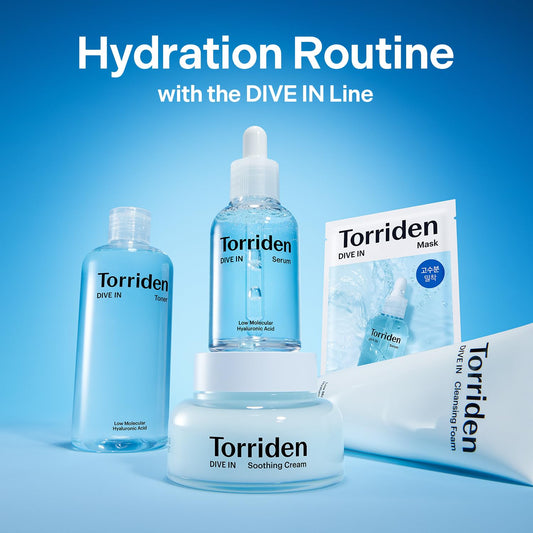 Torriden DIVE IN Serum 1.69 fl oz + refill pouch 1.69 fl oz | Deep Hydration to Get Glow Skin | Hyaluronic Acid, Panthenol, Allantoin | Korean Facial Serum
