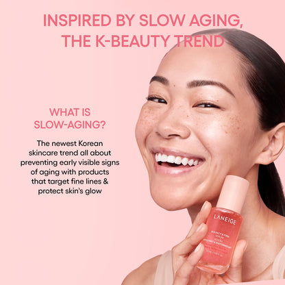 LANEIGE Bouncy & Firm Serum: Korean Slow Aging Collagen Serum with Peptides for Plumping, Firming, & Hydrating