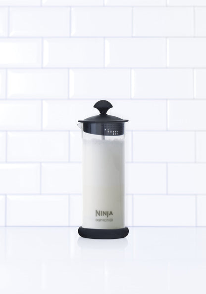 Ninja Coffee Bar Easy Milk Frother with Press Froth Technology, 5 oz. Clear/Black