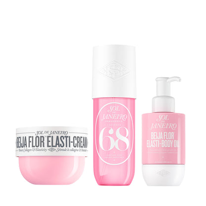 SOL DE JANEIRO Beija Flor Body Routine Bundle | Beija Flor Elasti-Cream, Cheirosa 68 Perfume Mist, Beija Flor Elasti-Body Oil | Self Care for Women | Amazon Exclusive