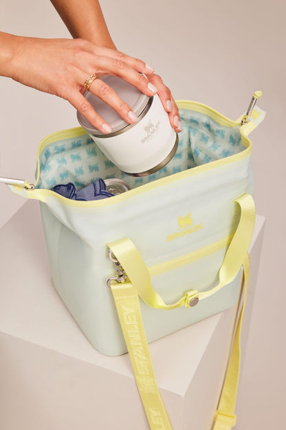 Stanley All Day Julienne Mini Soft Cooler Bag and Lunch Box 7.4 Quarts | 10 Can Cooler with Handles and Strap | Stays Cold for Hours | Insulated Travel Bag with Zipper | BPA-Free | Mist