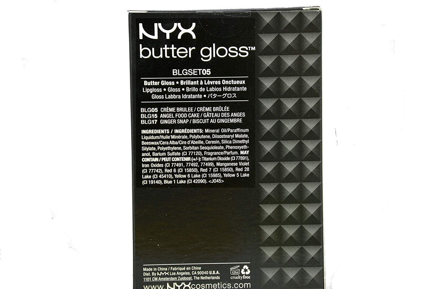 NYX Butter Lip Gloss Set 3 (Creme Brulee, Angel Food Cake and Ginger Snap)