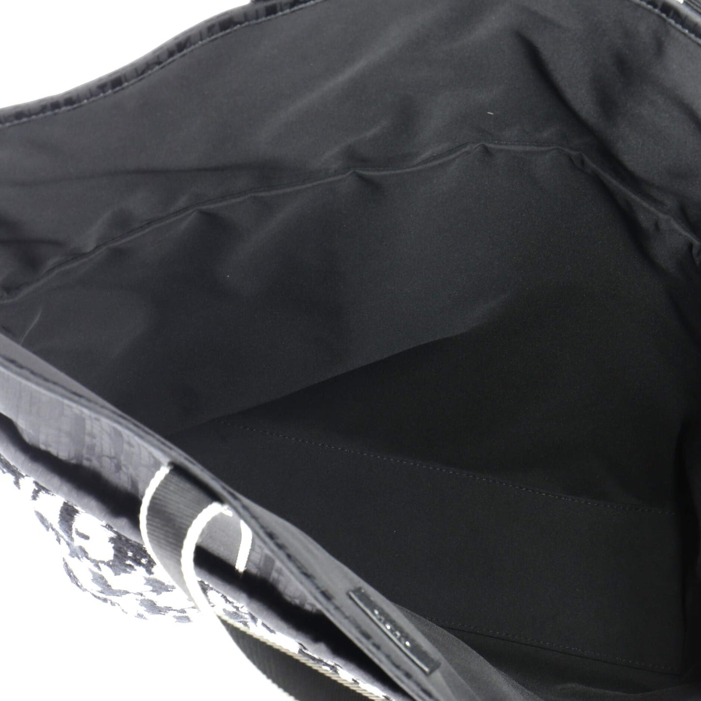 Christian Dior, Pre-Loved Reversible Tote Oblique Terry Cotton and Oblique Technical Nylon, Black