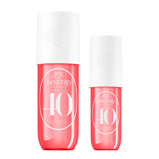 SOL DE JANEIRO Cheirosa Hair & Body Fragrance Mist Full Size and Travel Size Set - Home and Away Bundle - 8.1 & 3 fl oz Duo (Cheirosa 40)