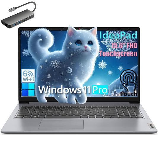 Lenovo Ideapad Touchscreen Laptop Computer for Home Business Student, 15.6" FHD, 24GB DDR4 RAM, 1TB PCIe SSD, Intel 6-Core CPU (Beat i5-1155G7), WiFi 6, Bluetooth, HDMI, Windows 11 Pro S, BEF-ectoy