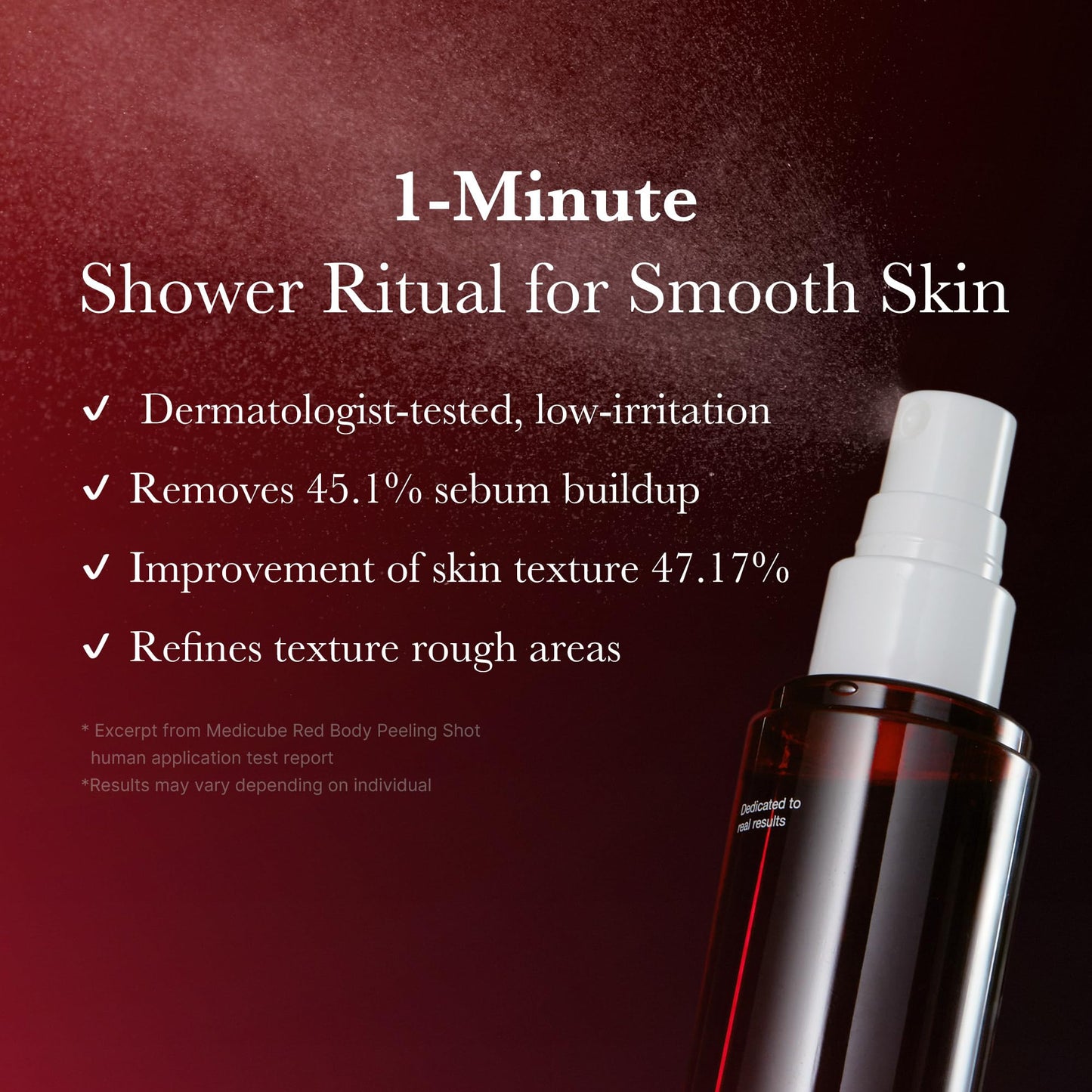 medicube Ultimate Red Spray Duo to Smooth & Soothe: Power Soothing Spray and Red Body Peeling Shot