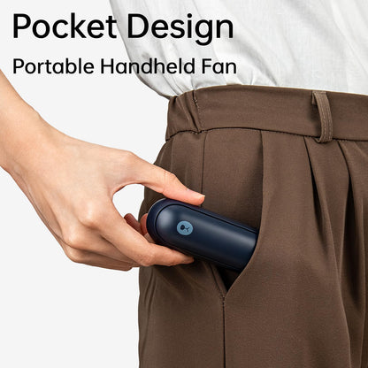 JISULIFE Portable Handheld Fan, Mini 3 In 1 with Rechargeable Battery, Personal Pocket Fan for Travel, Outdoor, USB Power Bank, Flashlight, Essential Ideal Gifts for Men/Women/Family/Friends - Blue