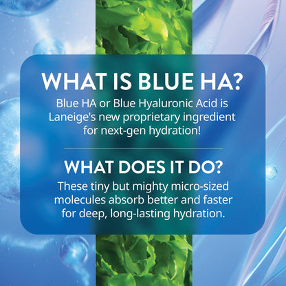 LANEIGE Water Bank Blue Hyaluronic Moisturizer: Barrier-Boosting Hydration, Squalane, Ceramide, Dermatologist-tested