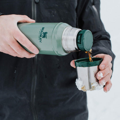 Stanley Classic Legendary Vacuum Bottle 20 oz | Wide Mouth with Leakproof Cup Lid | Keep Drinks Hot or Cold | Packable for Travel | Insulated Stainless Steel Thermal Bottle | BPA-Free | Nightfall