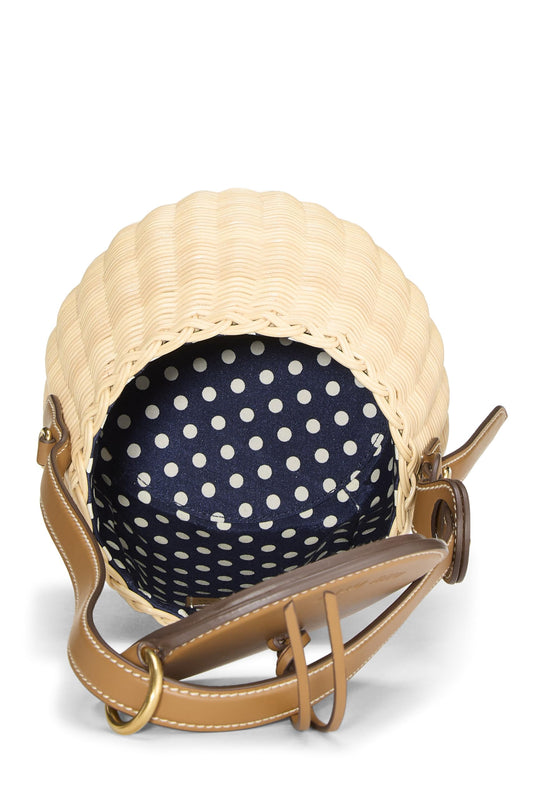 Miu Miu, Pre-Loved Brown Wicker Basket, Brown