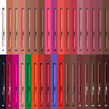 NYX PROFESSIONAL MAKEUP Line Loud Lip Liner, Longwear and Pigmented Lip Pencil with Jojoba Oil & Vitamin E - Make A Statement