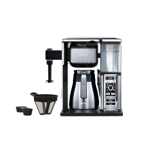 Ninja Coffee Bar Auto-iQ Programmable Coffee Maker with 6 Brew Sizes, 5 Brew Options, Milk Frother, Removable Water Reservoir, Stainless Carafe (CF097)
