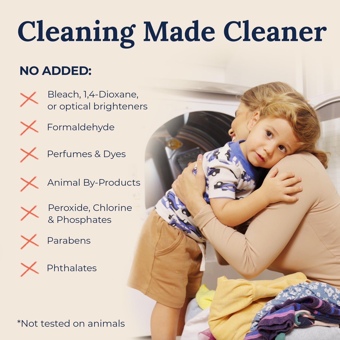 Miss Mouth's Messy Eater Laundry Detergent Sheets - Laundry Detergent, Hypoallergenic, Sensitive Skin Safe, Pediatrician and Dermatologist Tested, Fragrance Free, Travel Friendly