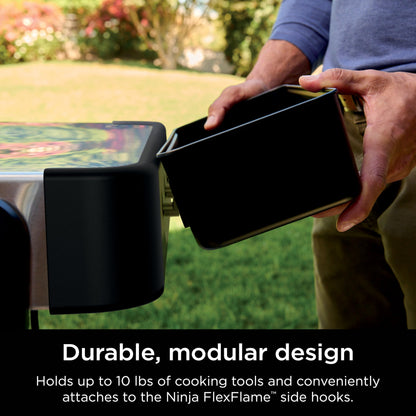 Ninja FlexFlame Upgrades Storage Caddy, Holds Up to 10lbs of Spices, Rubs & Cooking Utensils, Durable Modular Design, Extra Storage Space, Compatible with PG300 Series, XSKSTRGCADDY