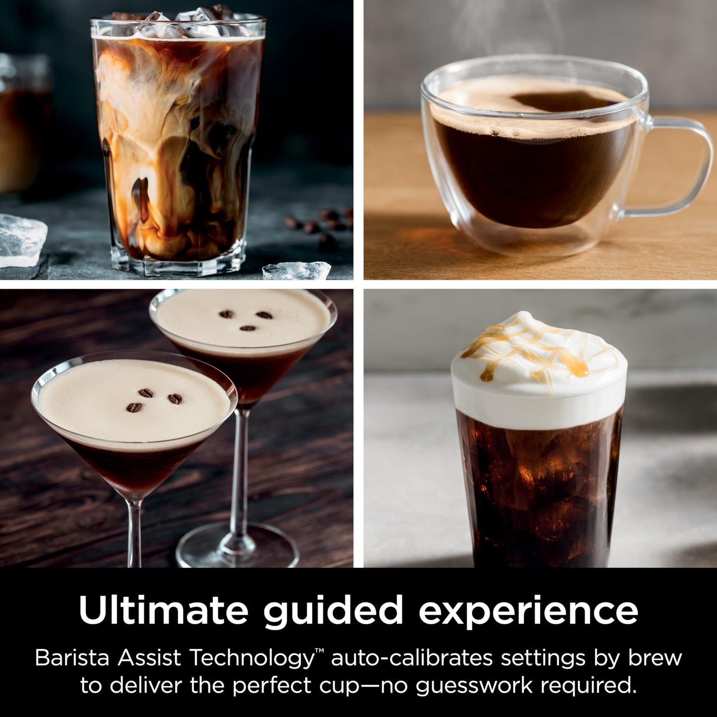 Ninja Luxe Café Premier Series, Espresso Machine, Drip & Cold Brew Coffee Maker, Built-in Grinder, Assisted Handling, Hands-free Frother, Dairy or Non-Dairy