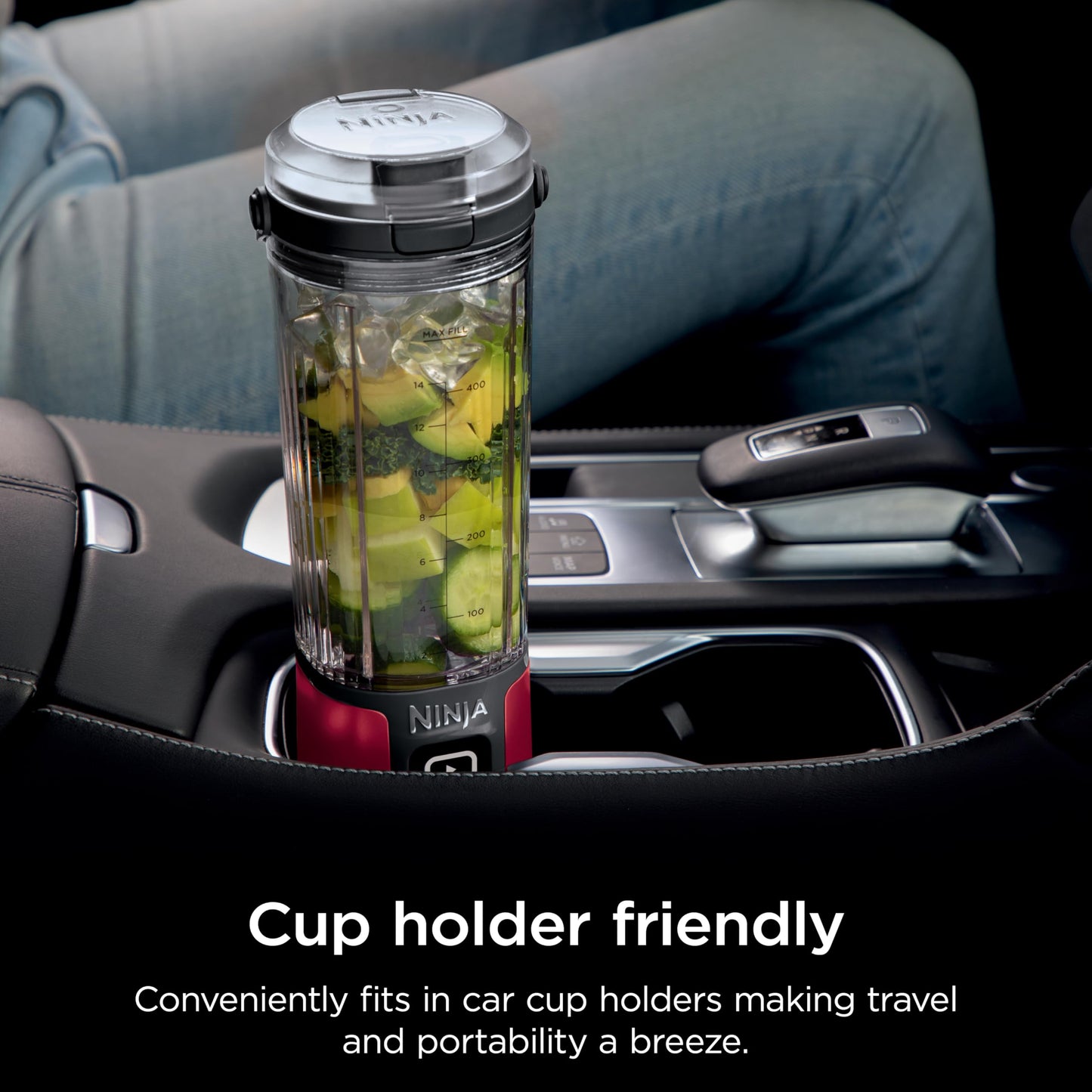Ninja Blast Portable Blender & Accessories, Cordless, 18oz. Vessel, Personal Blender for Shakes & Smoothies, Leakproof Lid & Sip Spout, USB-C Cord, Dishwasher Safe Parts, BPA Free, Red, CL155ARD