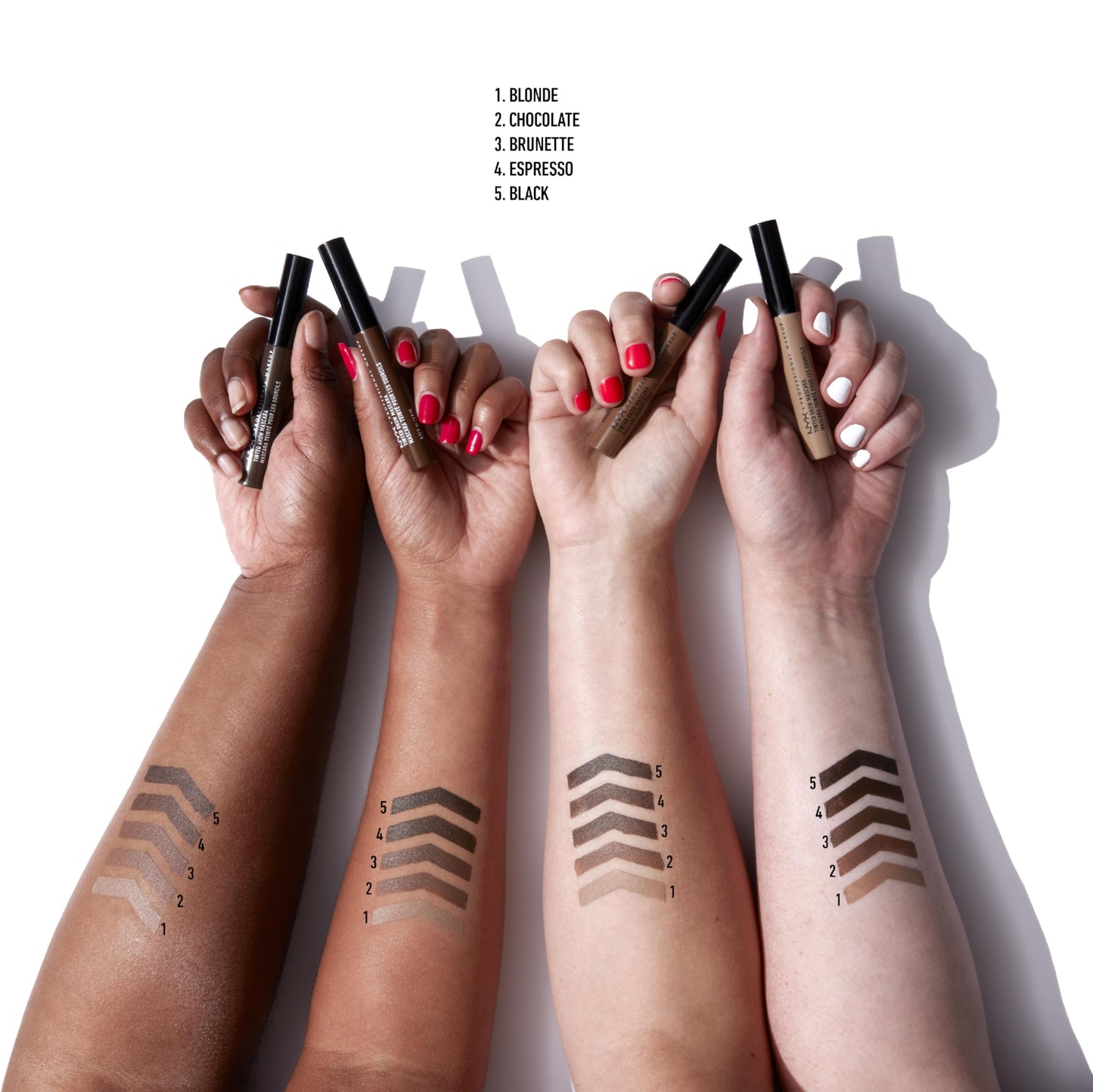 NYX PROFESSIONAL MAKEUP Tinted Eyebrow Mascara, Black