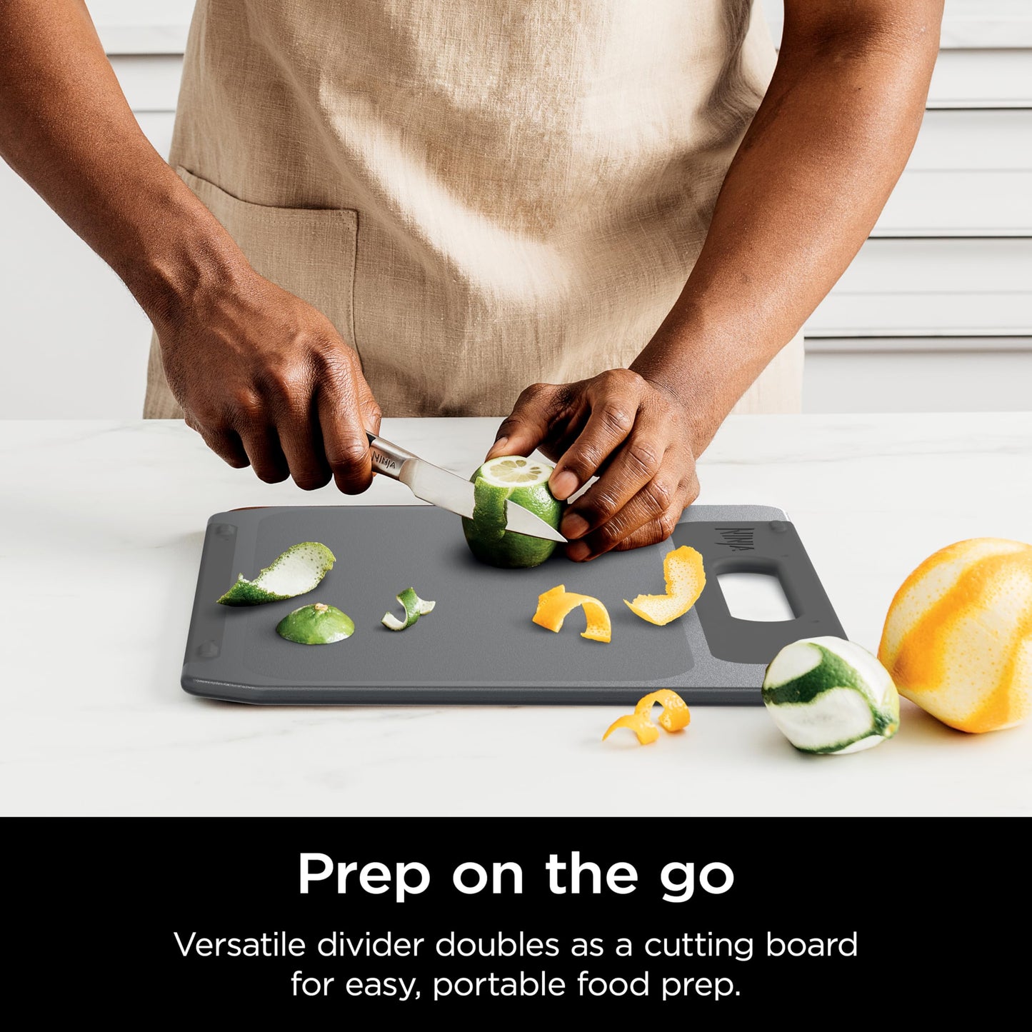 Ninja FrostVault Cooler Divider Insert & Cutting Board, Multipurpose Removable Divider, Easy to Clean, Dishwasher Safe, Designed to Fit Ninja FrostVault, Black, XSKCUTBRDDIVDR