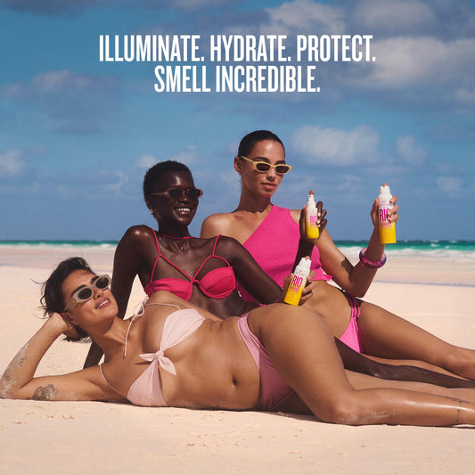 Sol de Janeiro Rio Radiance SPF 50 Travel Duo | TSA Friendly | Spray Sunscreen and Shimmering Body Oil, Amazon Exclusive