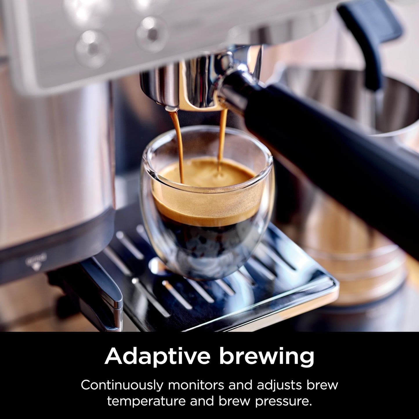 Ninja R-ES601 Luxe Café Premier Series Espresso Machine, Drip Coffee, Cold Brew, Grinder, Tamper, Frother, Silver - Certified Refurbished
