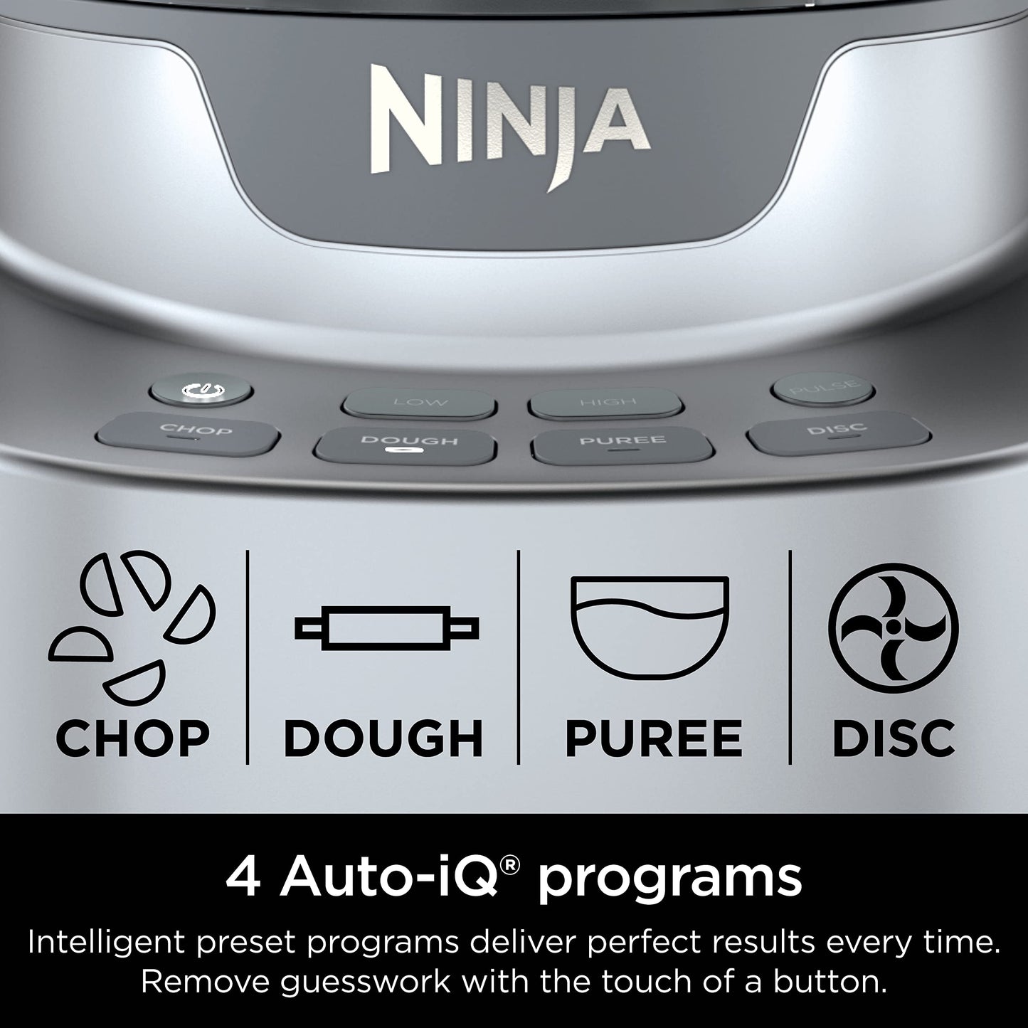 Ninja NF700C Professional XL Food Processor, 12-Cup Capacity, 4 Auto-iQ Programs, Silver, 1000-Watts