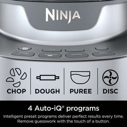Ninja NF700C Professional XL Food Processor, 12-Cup Capacity, 4 Auto-iQ Programs, Silver, 1000-Watts