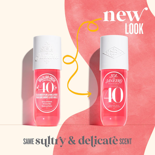 SOL DE JANEIRO Bom Dia Bright Body Cream with Vitamin C, 240ml with Cheirosa '40 Hair & Body Fragrance Mist 240ml Gift Bundle, Amazon Exclusive