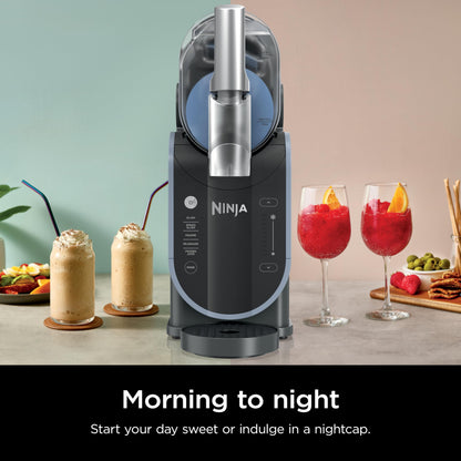 Ninja SLUSHi with RapidChill Technology, 88 oz. Frozen Drink & Slushie Machine, 5 Preset Programs, Margaritas, Frappés, and More, Premium Accents, Black, FS301