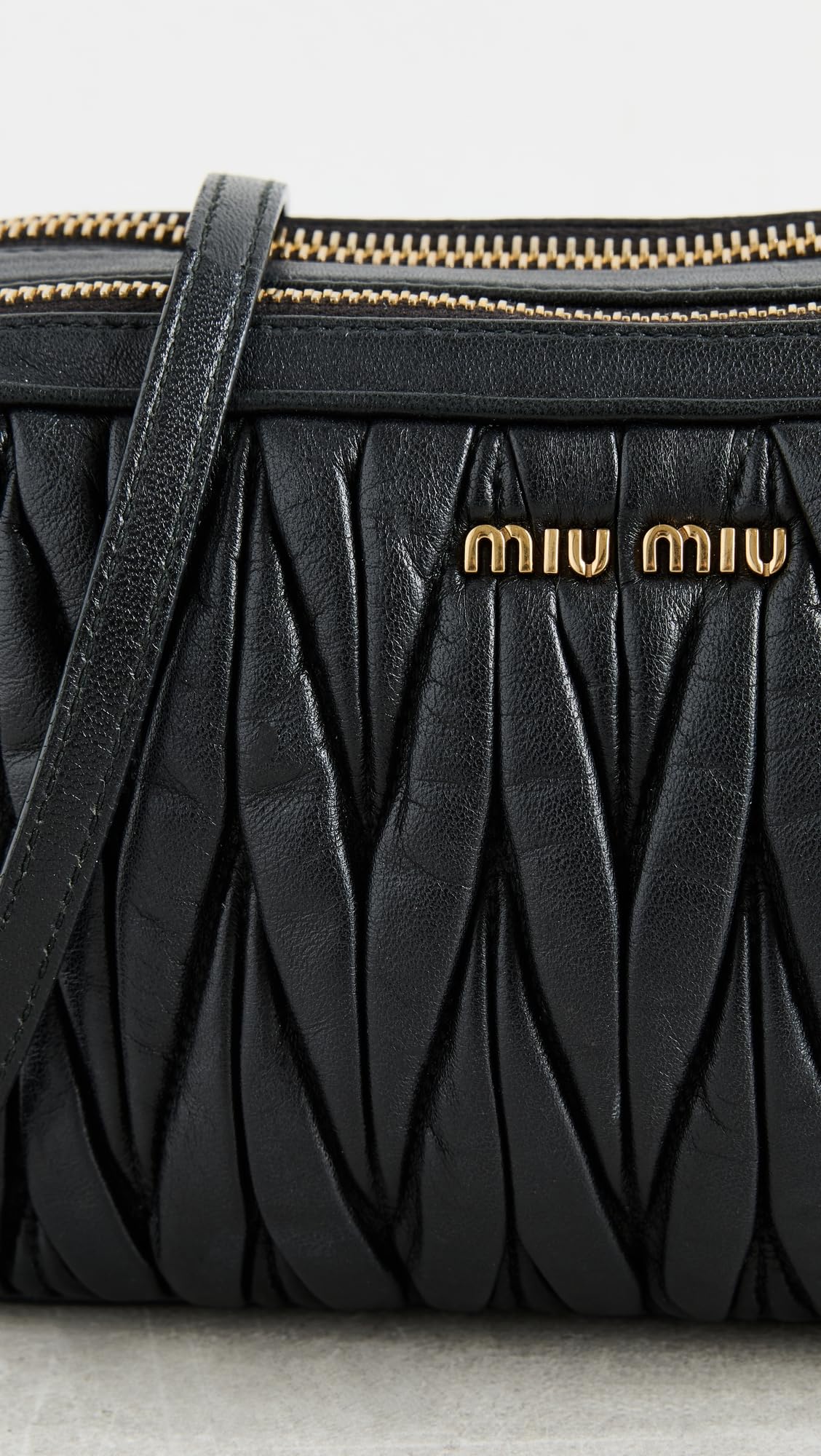 Miu Miu Women's Pre-Loved Shoulder Bag, Matelasse, Black, One Size
