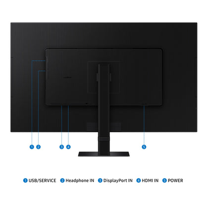 SAMSUNG 32-Inch ViewFinity S7 (S70D) Series 4K UHD High Resolution Monitor with HDR10, Multiple Ports, Easy Setup Stand, Advanced Eye Care, LS32D702EANXGO, 2024