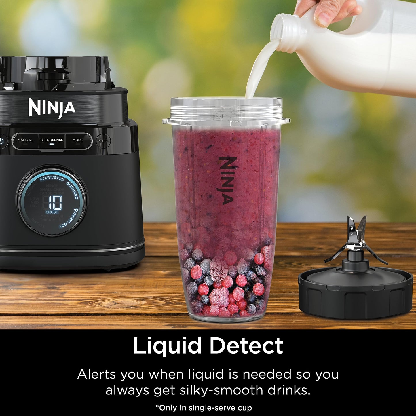 Ninja | All-in-One Blender & Food Processor | Best for Smoothies, Cookie Dough, Salsas, Cole Slaw & More | BlendSense Intelligence for Perfectly Smooth Results | 1800 Watt | Black | TB401