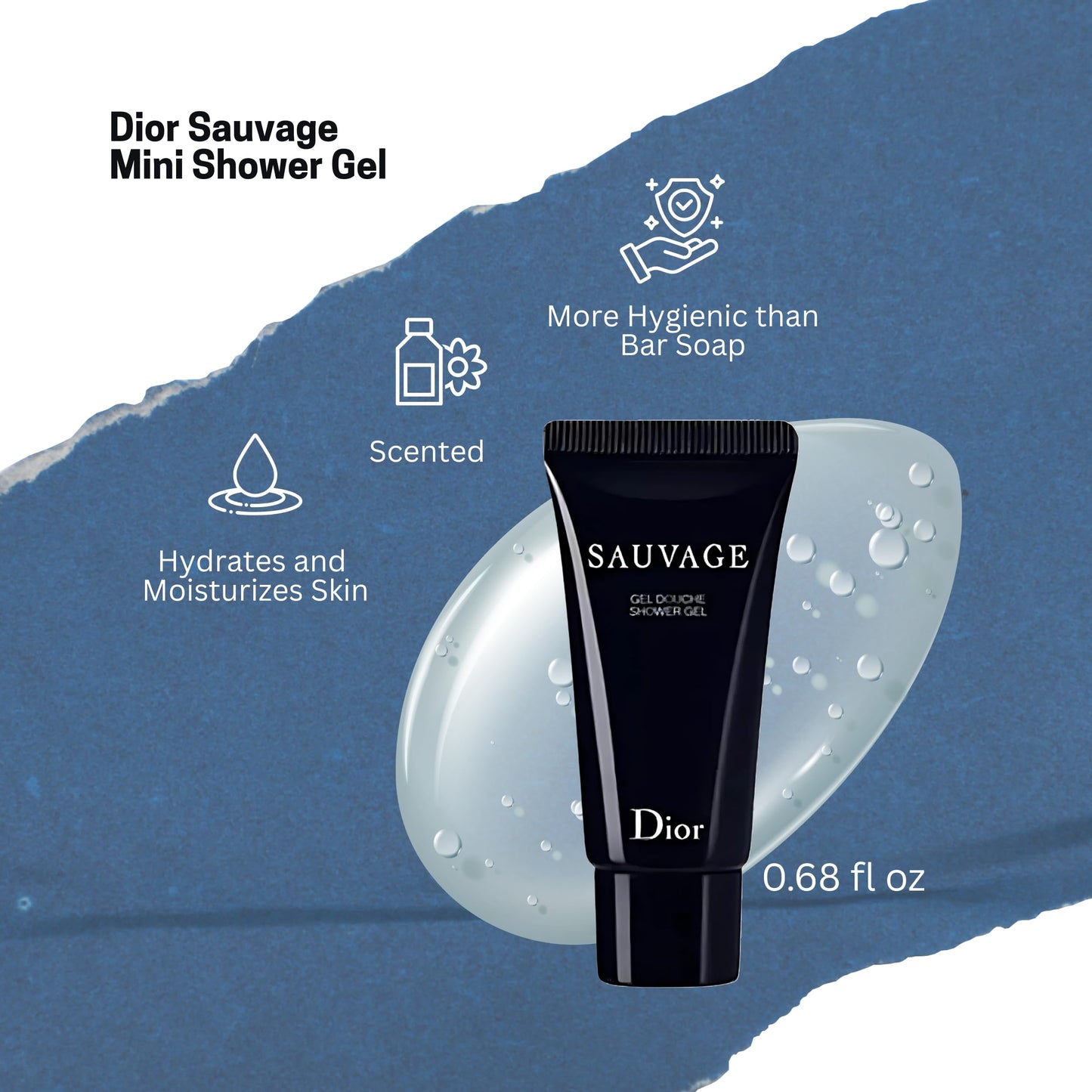 Dior Sauvage Perfume for Men – Mini Fragrance Gift Set EDP & Shower Gel Duo Travel Set