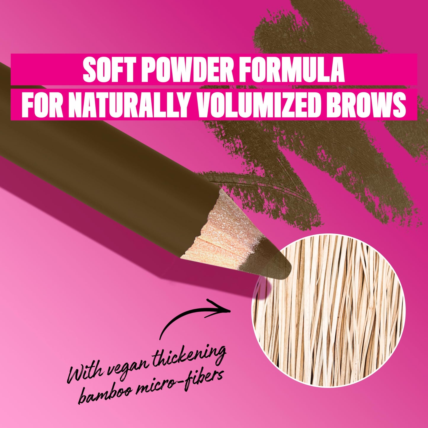 NYX PROFESSIONAL MAKEUP Powder Louder Eyebrow Pencil, Brow Pencil with Buildable Volume For Up To 12HR Wear, Vegan Formula - Taupe
