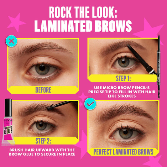 NYX PROFESSIONAL MAKEUP Micro Brow Pencil, Precise Eyebrow Pencil - Taupe
