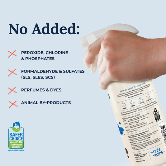 Miss Mouth's Messy Eater Stain Treater - 16oz Bottle & Refill Pouch and Laundry Detergent Sheets